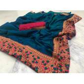 Sana Silk Saree With Heavy Embroidery Work